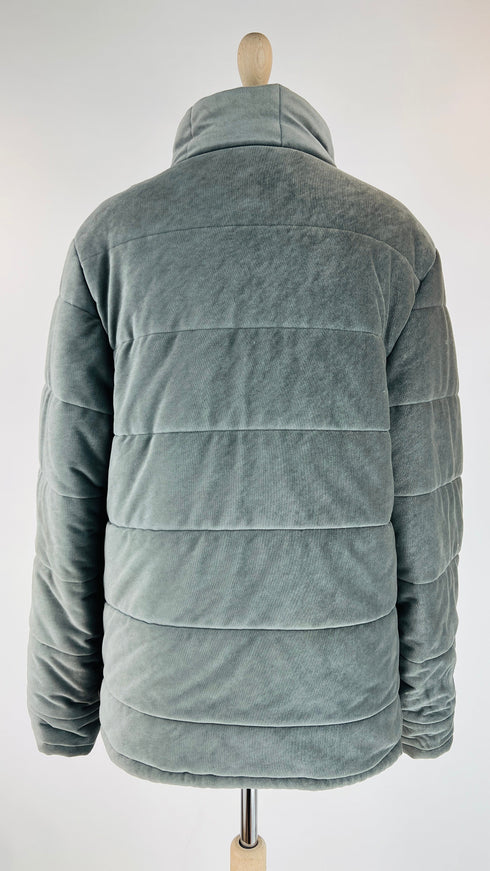 Piumino effetto suede