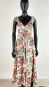 Abito lungo in seta stampata