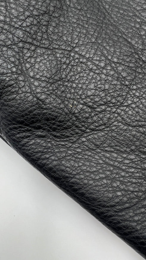 Maxi tote bag in pelle