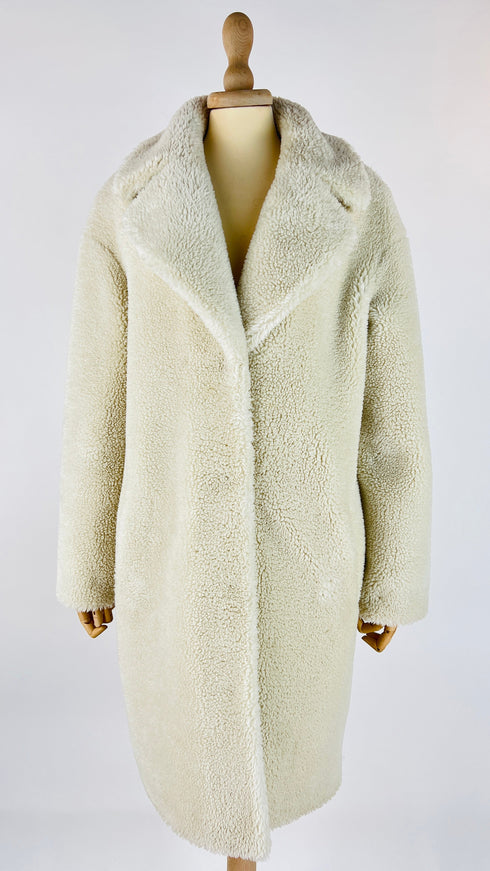 Cappotto teddy bianco