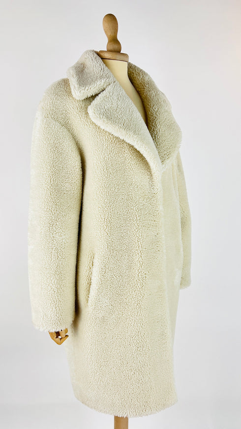 Cappotto teddy bianco