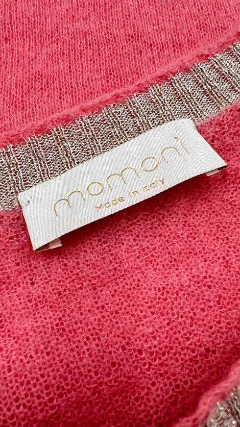 Maglia girocollo inserti lurex