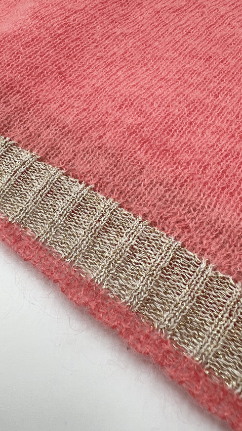 Maglia girocollo inserti lurex