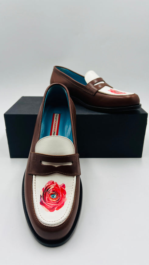 Mocassini "Eye & Rose" N.40
