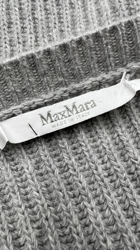 Abito corto in maglia coste