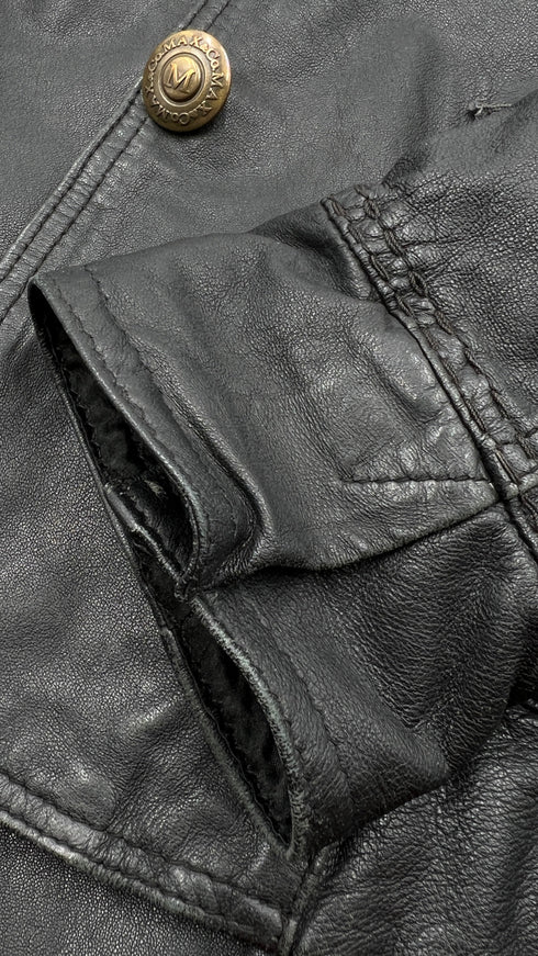 Giacca in pelle corta