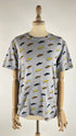 T-shirt con stampa baffi
