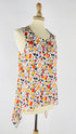 Top con zip e cartellino