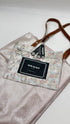 Tote-bag laminata con cartellino