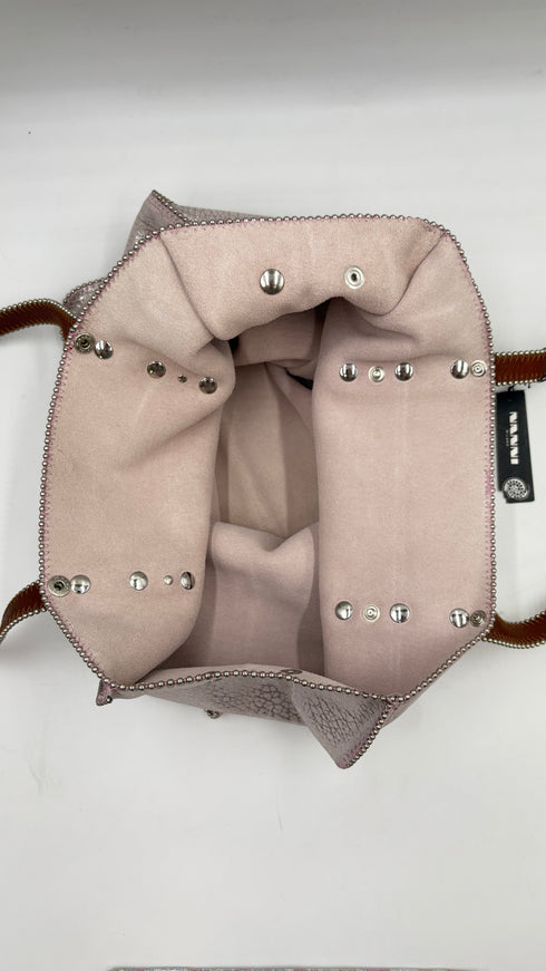 Tote-bag laminata con cartellino