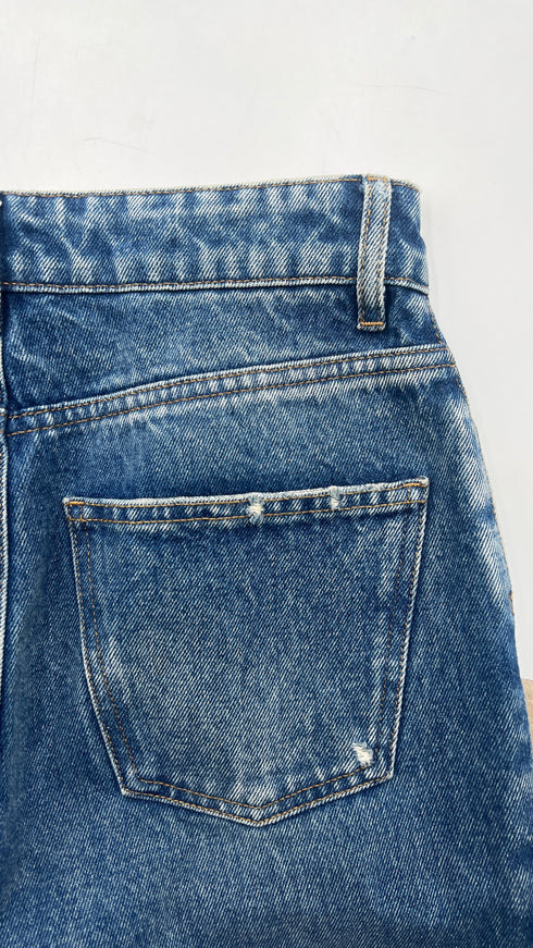 Jeans a zampa in cotone