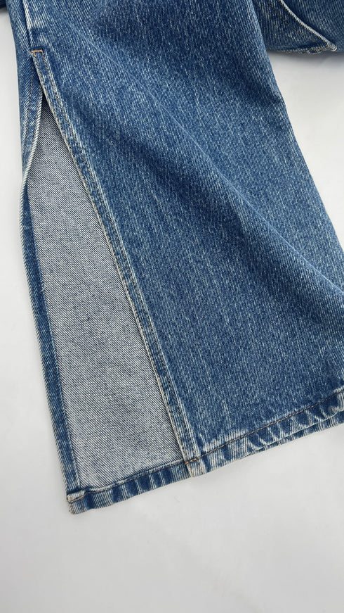 Jeans a zampa in cotone