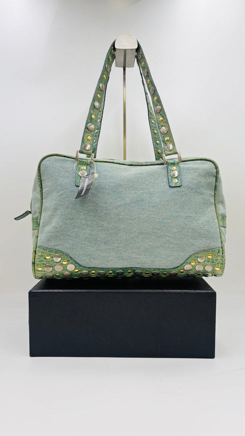 Borsa jeans e borchie