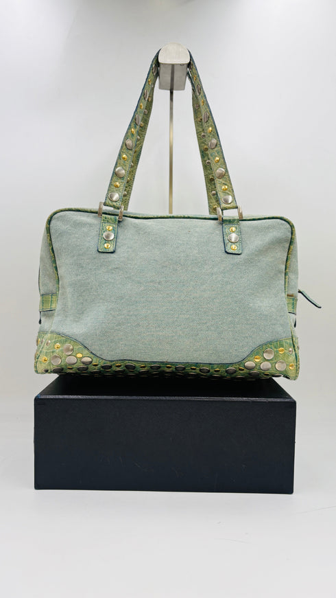 Borsa jeans e borchie