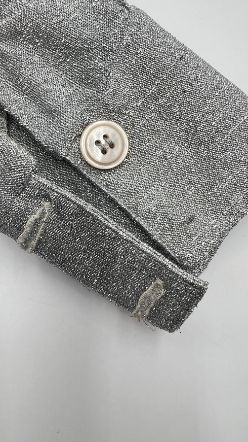 Camicia lurex argentata