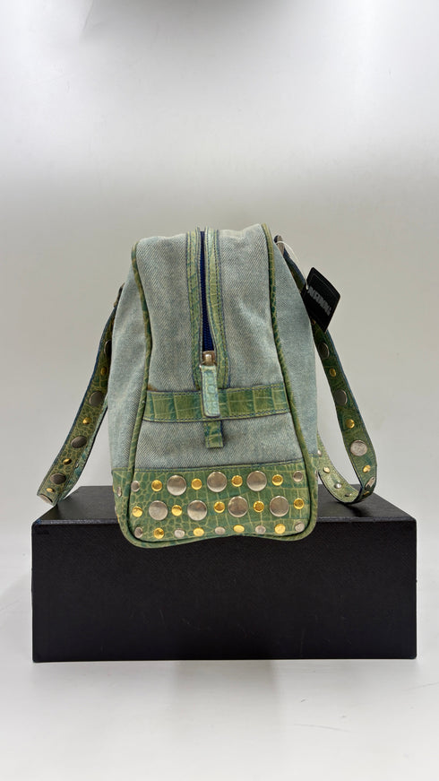 Borsa jeans e borchie