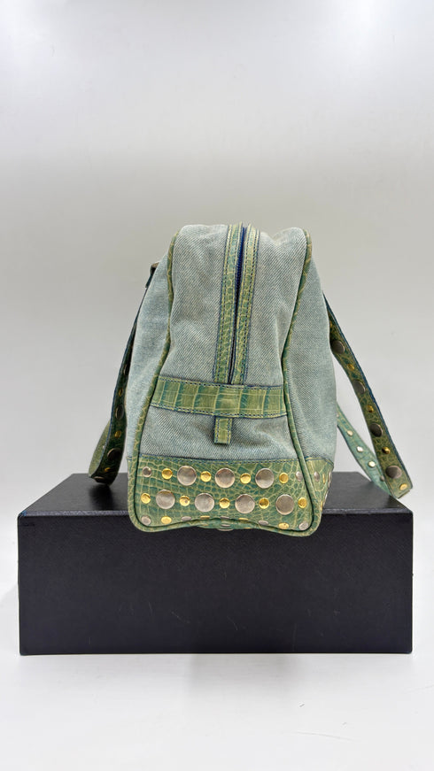 Borsa jeans e borchie