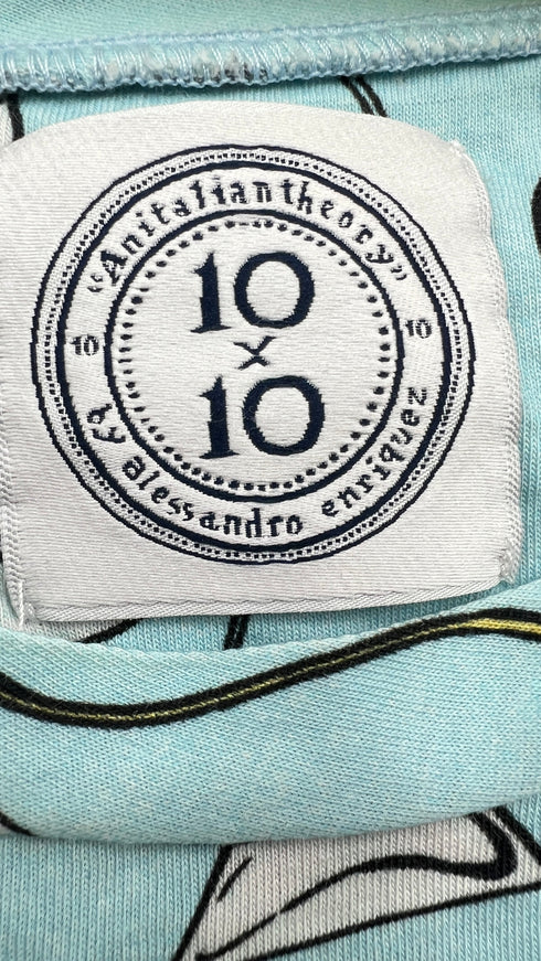 T-shirt girocollo in cotone stampato