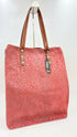 Tote-bag animalier rosa con cartellino