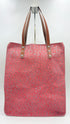 Tote-bag animalier rosa con cartellino