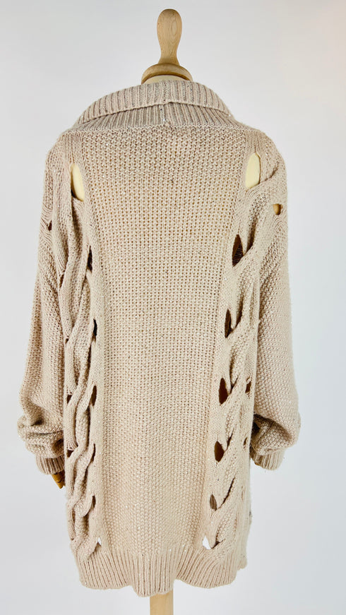 Cardigan a trecce
