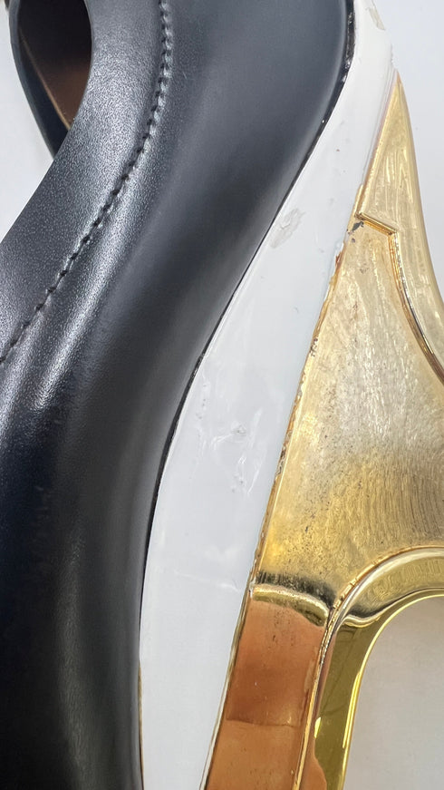 Décolleté con tacco scultura