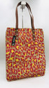 Tote-bag maxi animalier con cartellino