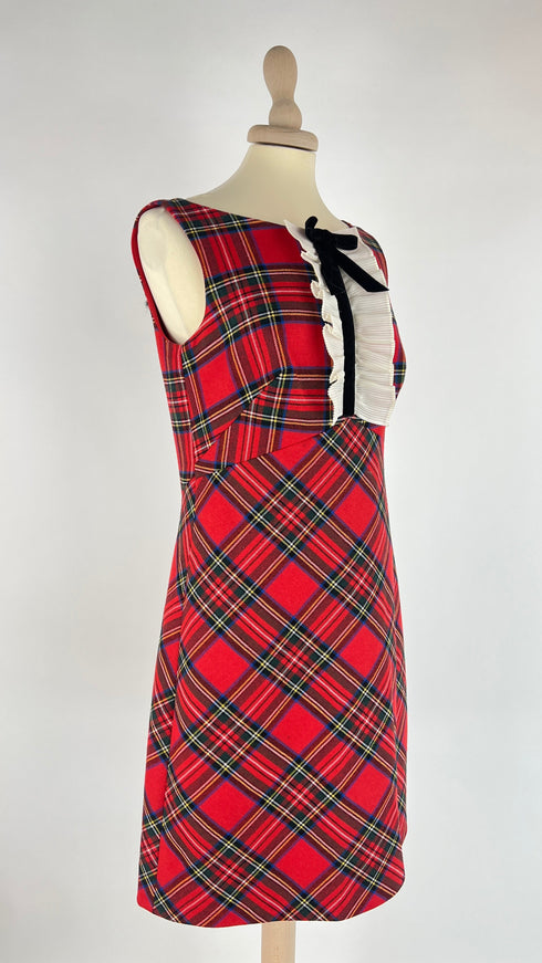 Abito corto tartan