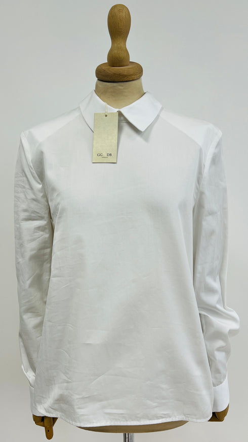 Camicia popeline con cartellino