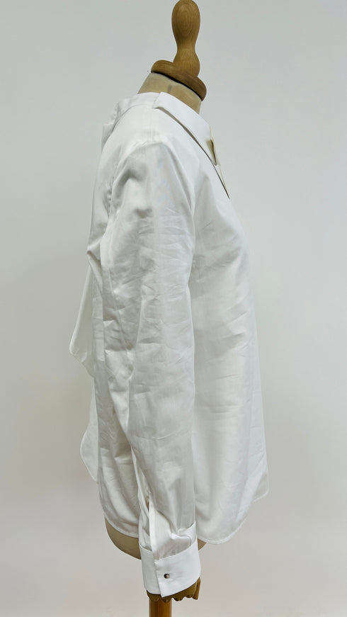 Camicia popeline con cartellino