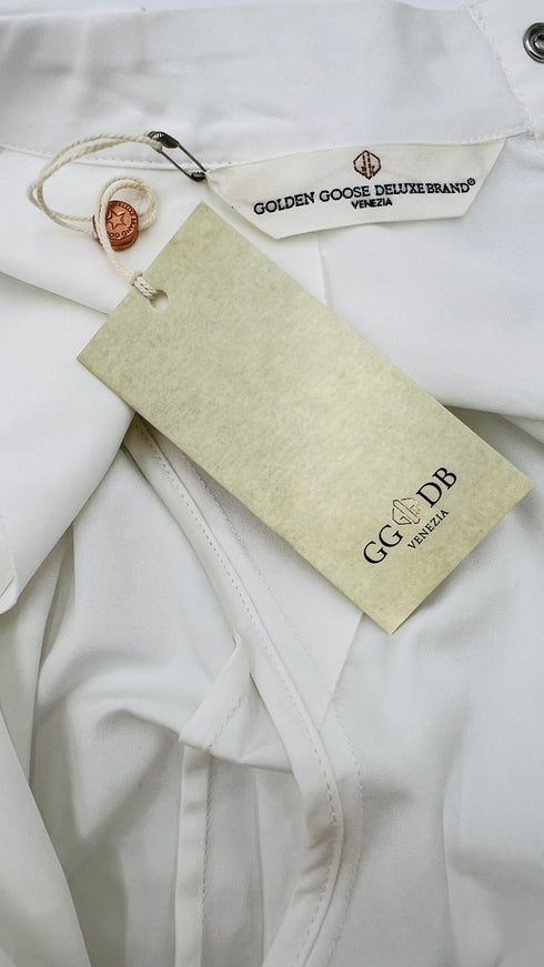 Camicia popeline con cartellino