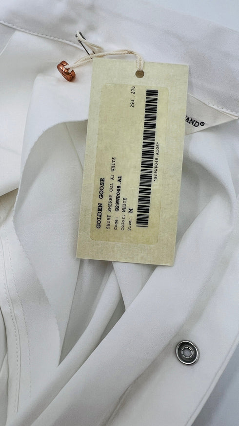 Camicia popeline con cartellino