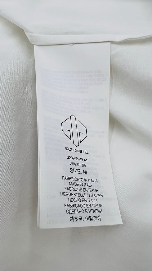 Camicia popeline con cartellino