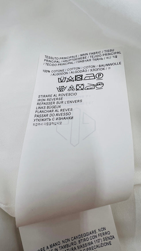 Camicia popeline con cartellino