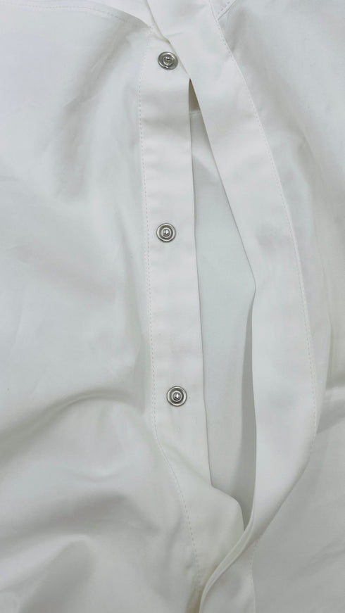 Camicia popeline con cartellino