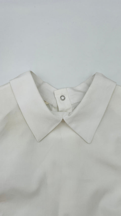 Camicia popeline con cartellino