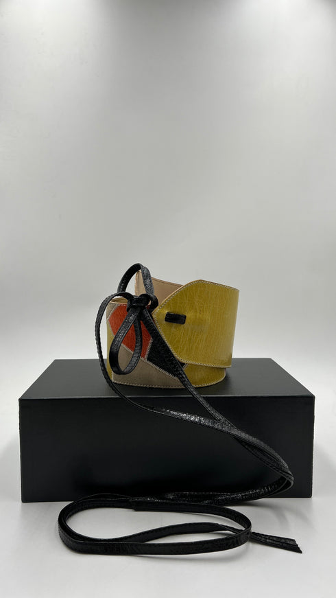 Cintura Patchwork Gialla
