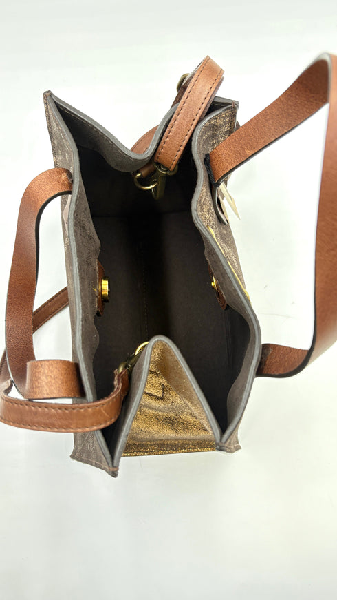 Borsa “Oregon” bronzo con cartellino