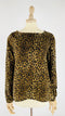 Blusa animalier girocollo