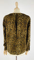 Blusa animalier girocollo