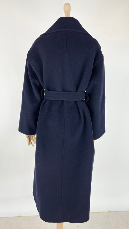 Cappotto in panno blu