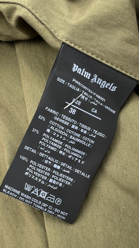 Parka lungo con logo