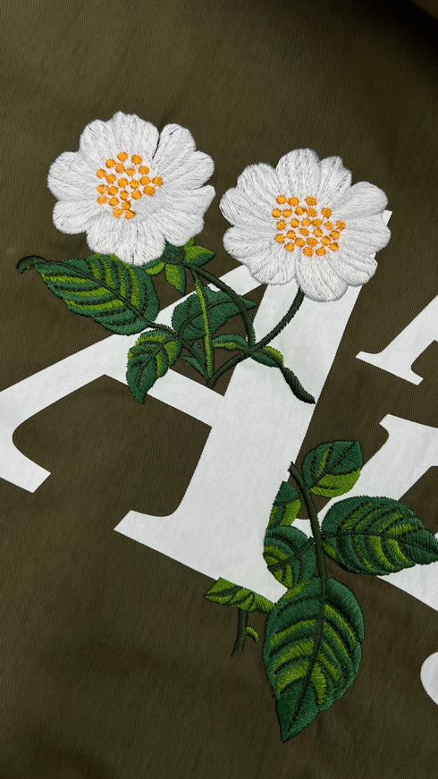 Parka lungo con logo