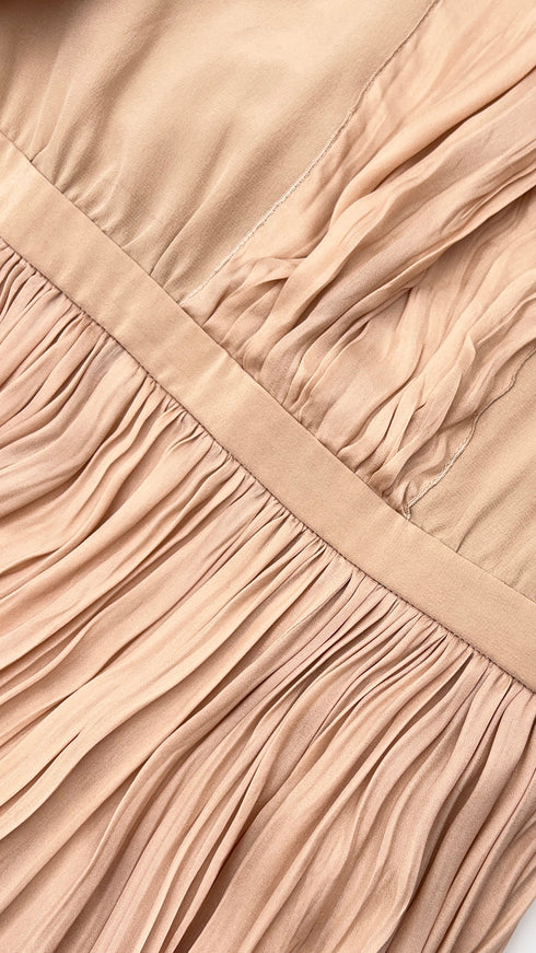 Abito midi plissettato