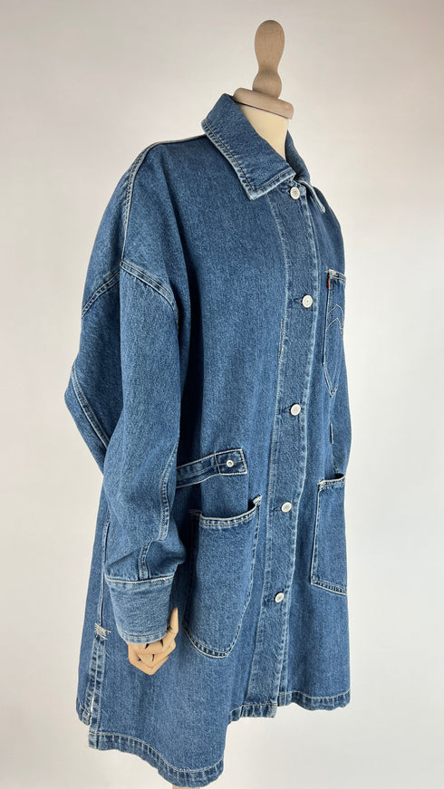 Giacca lunga in denim