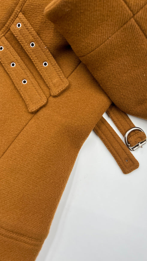 Cappotto corto maxi collo