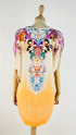 Mini dress in seta stampata