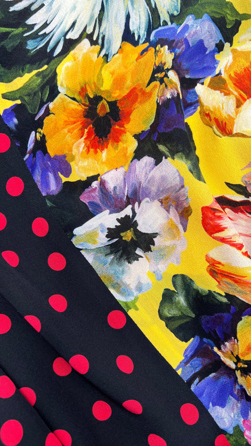 Blusa stampa patchwork