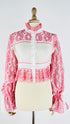 Camicia cropped ricamata