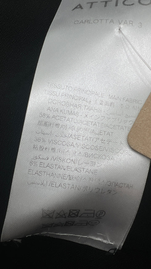 Abito lungo colorblock